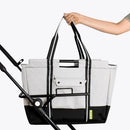 Lightweight Foldable Grocery Cart on Wheels - Gray