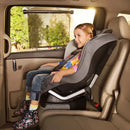 Sun Safety Car Window Rollershade with Heat Alert - Black - 2pk