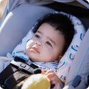 Duo Car Seat Head Support and Strap Cover - Car Seat Insert for Baby - Rainbow