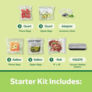 Preserve Vacuum Sealer, Special Value 14-Piece Starter Kit