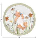 Baby Tummy Time Playmat - Watercolor Floral Garden