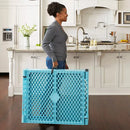 Superyard 6-Panel Baby Gate - Aqua Blue