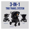 Bravo 3-in-1 Quick-Fold Trio Travel System - Ombra