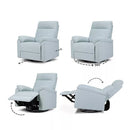 Suzy Swivel Recliner - Heathered Blue