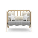 Teddi Convertible Mini Crib with Mattress - Driftwood