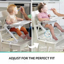Portable Folding Booster High Chair - White