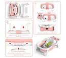 Collapsible Baby Bathtub for Infants and Toddlers - Pink