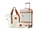 3-Piece Lightweight Hard Shell Carry-On Luggage Set - White