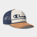 Adult Faux Suede and Corduroy Baseball Hat - Brown