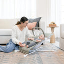 Portable Baby Bouncer - Sage Tweed