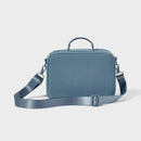 Faux Neoprene Lunch Tote - Dusty Navy