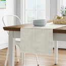 72" x 14" Cotton Solid Table Runner White