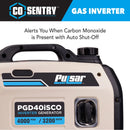Portable 4000-Watt Super Quiet Inverter Generator - CO Sentry