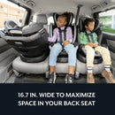 Revolve 360 Slim 2-in-1 Rotational Convertible Car Seat with Quick Clean Covert - Stow Blue