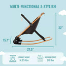 Rock With Me 2-in-1 Baby Rocker - Black & Grey