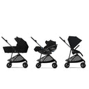 Melio Carbon 3 Stroller - Moon Black