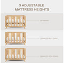 Baby Crib - Adjustable Mattress Height