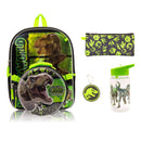 Kids' 5-Piece Lunch Set with Backpack - Black