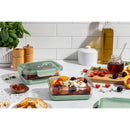 4pc 3.4c Glass Refresh Food Storage Container Set Green