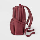 14L Faux Neoprene Backpack - Burgundy
