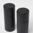 Acacia Round Salt and Pepper Grinder Set - Black