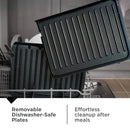 4-Serving Removable Plate & Panini Grill - Black