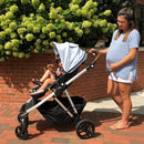 Single-To-Double Stroller 2.0 - Black Windowpane