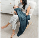 Baby Muslin Blanket, Large 40" X 40" By Comfy Cubs - Neptune