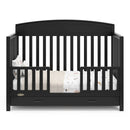Benton 5-in-1 Convertible Crib with Drawer - Black