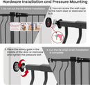 Baby Gate for Stairs and Doorways - Graphite