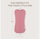 Swaddle Blanket Baby Girl Boy Easy Zipper Wrap 2 Pack Small 0-3 Months - Blush, Mauve