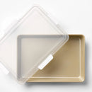 Nonstick Aluminized Steel Cake Pan Set with Lid - Gold