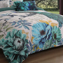 Bebejan Peacock Jardin 5 Piece Reversible Comforter Set - King
