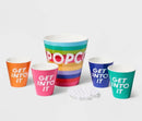 5pc Melamine Popcorn Bowl Set