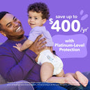 168ct Level Leak Protection Diapers Giant Pack - Size 3