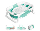 Collapsible Baby Bathtub for Infants and Toddlers - Turquoise