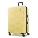 Large Hardside Checked Spinner Suitcase - Yellow