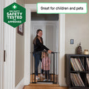 Extra Tall Decor Safety Gate - Black