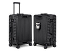 Zipperless Aluminum Frame Suitcase with Spinner Wheels - 24"