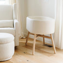 Modern Classic Ivory Leather Bassinet