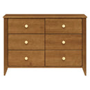 Sprout 6-Drawer Dresser - Chestnut/Natural