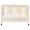 Maki Full-Size Folding Crib with Toddler Rail - Washed Natural