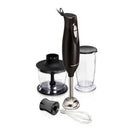 3-in-1 Immersion Hand Blender with Whisk - Black