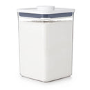POP 4.4qt Plastic Big Square Airtight Food Storage Container Clear