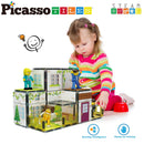 65PCS Magnetic Tile Building Set - Family Theme