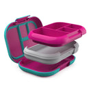 Kids' Bento-Style Lunch Box - Fuchsia/Teal
