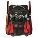 Youth Baseball Backpack - Black/Red