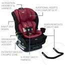 Poplar S Convertible Car Seat  - Ruby Onyx