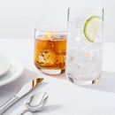 12pc Glass Shoreham Double Old Fashion and Highball Glasses Set