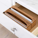 Seville Classics Bamboo Food Wrap Dispenser Set - 2 Pieces